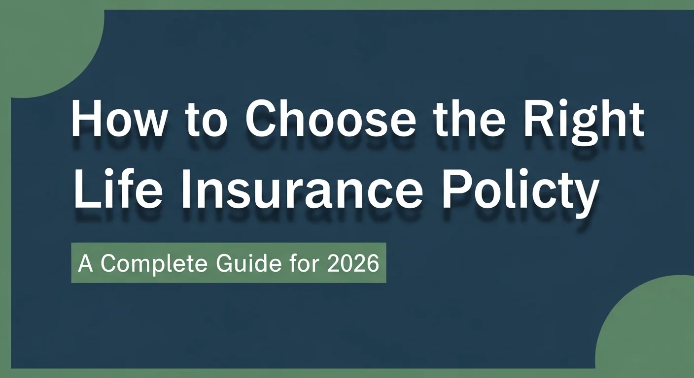 How to Choose the Right Life Insurance Policy: A Complete Guide for 2026